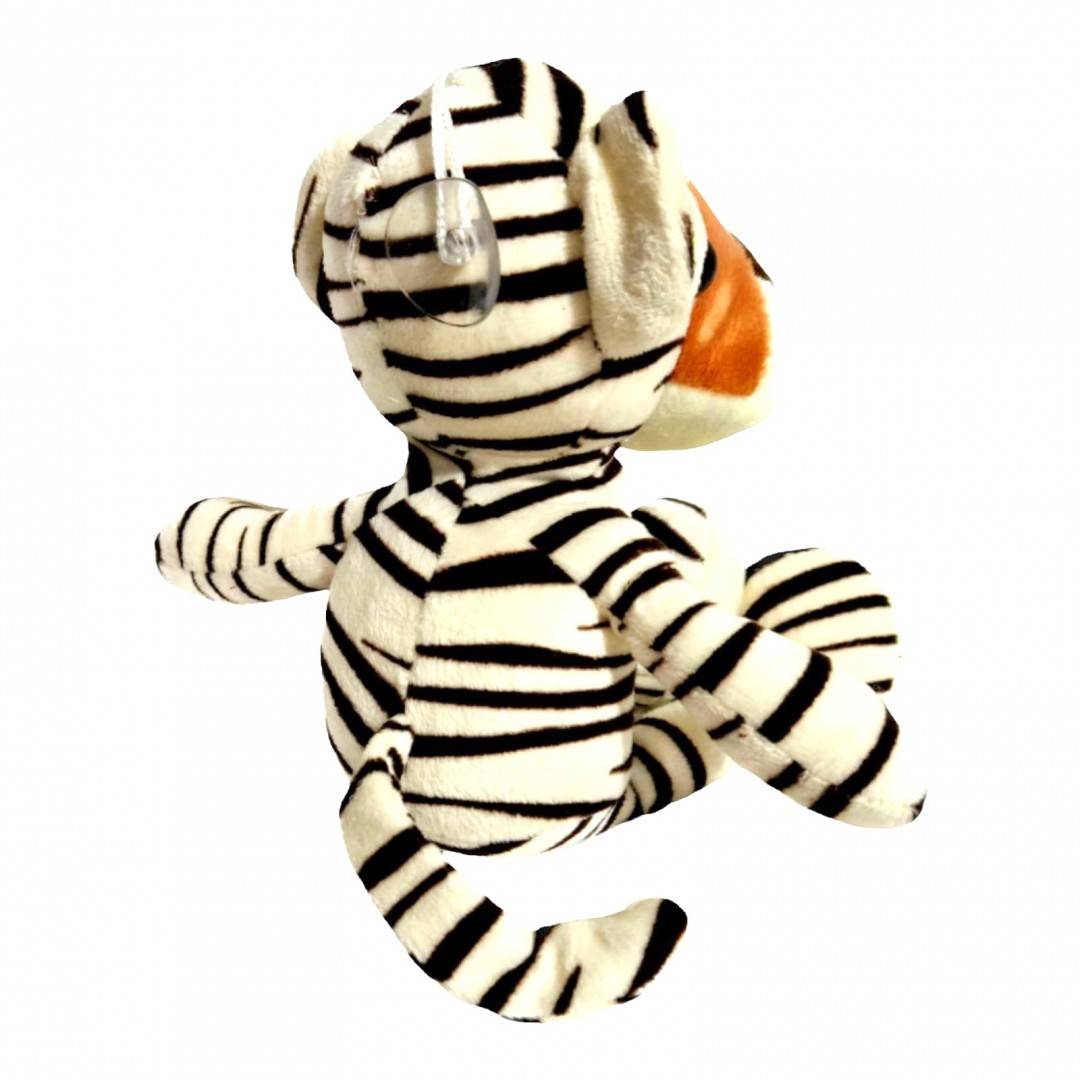 jucarie de plus, animal jungla cu detalii brodate, zebra, 23 cm