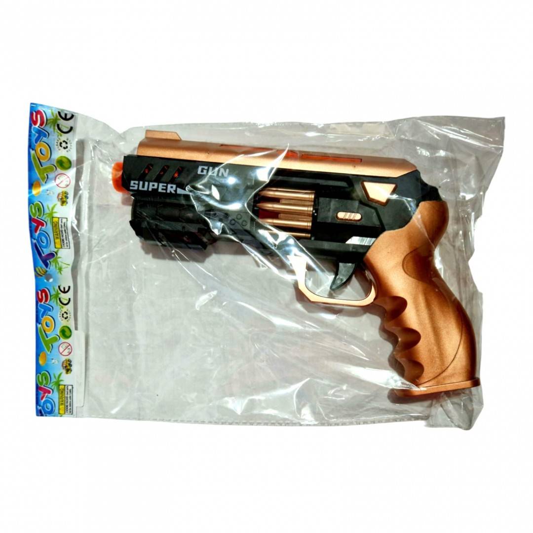 pistol cu sunete, lumini, cilindru rotativ, 26 cm