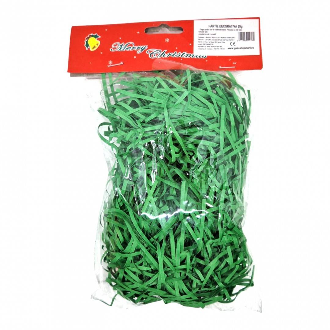 Umplutura din hartie premium pentru cadouri, 20 grame, verde