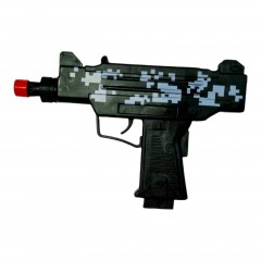 pistol cu sunete, lumini, baterii incluse, 17 cm